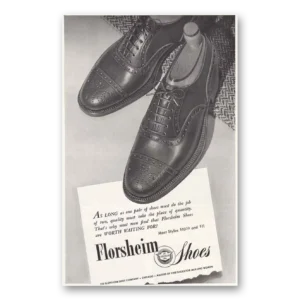 1946 Florsheim Shoes Print Ad | One Pair
