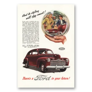 1946 Ford Print Ad | Will Stay Smart