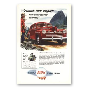 1946 Ford Print Ad | Cross Country