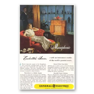 1946 General Electric Radio Print Ad | Musaphonic
