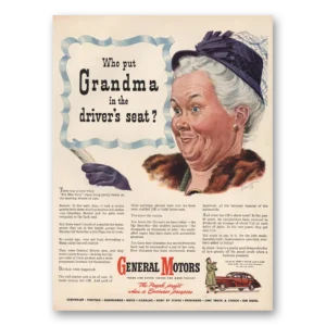1946 General Motors Print Ad | Grandma