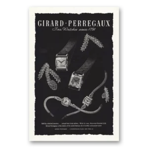 1946 Girard Perregaux Print Ad | Fine Watches