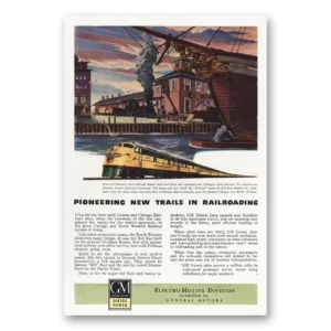 1946 GM Electro Motive Print Ad | New Trails
