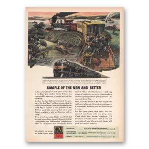 1945 GM Electro Motive Print Ad | New Better