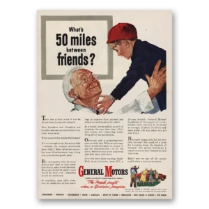 1946 General Motors Print Ad | Between Friends
