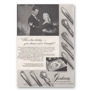 1946 Gorham Silver Print Ad | Bow Darling