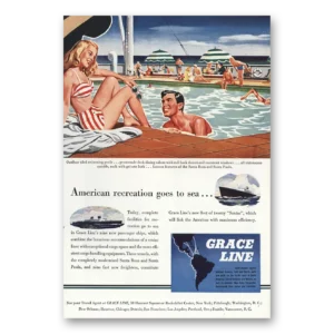 1946 Grace Line Print Ad | American Recreation