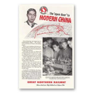 1946 Great Northern Railway Print Ad | Modern China