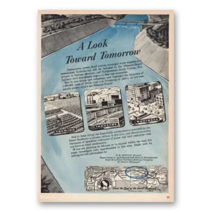 1946 Great Northern Railway Print Ad | Look Toward Tomorrow