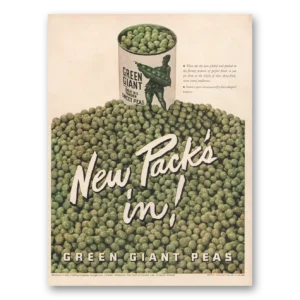 1946 Green Giant Print Ad | Peas