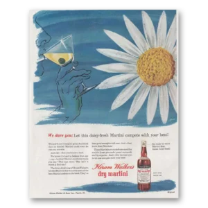 1946 Hiram Walker Print Ad | Daisy Fresh