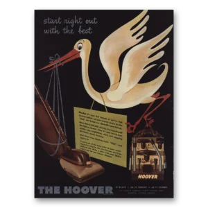 1946 Hoover Vacuum Print Ad | Start Right
