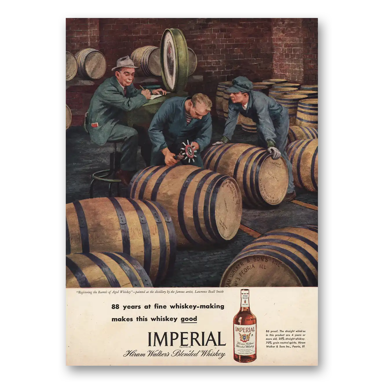 1946 Imperial Whiskey Print Ad | 88 Years