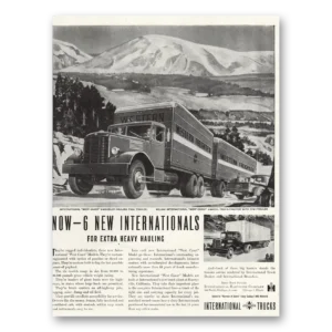 1946 International Trucks Print Ad | Heavy Hauling