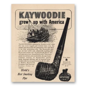 1946 Kaywoodie Pipes Print Ad | Grew Up