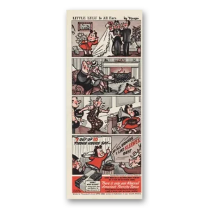 1946 Kleenex Tissues Print Ad | Little Lulu