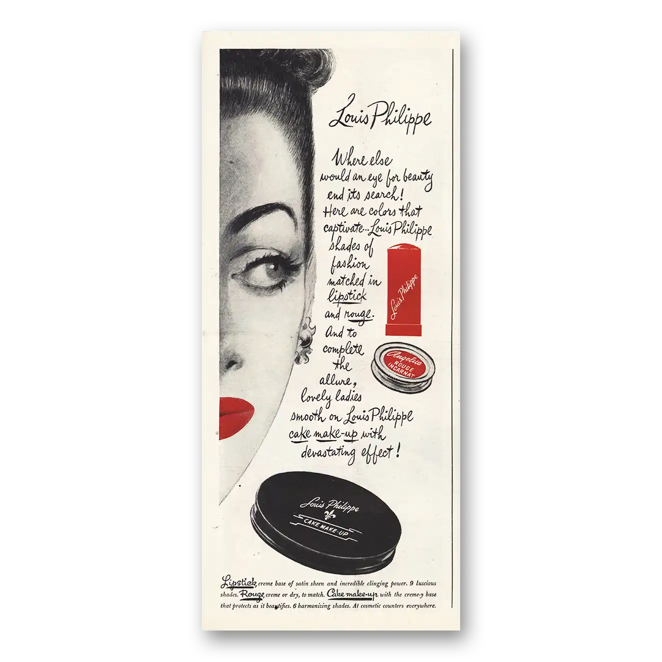 1946 Louis Philippe Print Ad | Eye For Beauty