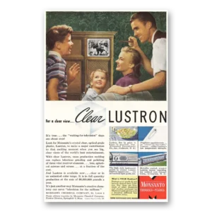 1946 Monsanto Print Ad | Clear Lustron