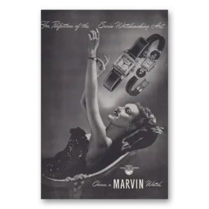 1946 Marvin Watches Print Ad | Watchmaking Art