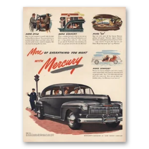 1946 Mercury Print Ad | More Style
