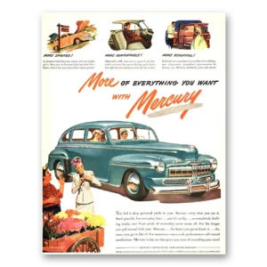 1946 Mercury Print Ad | You Want