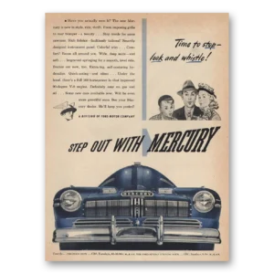 1945 Mercury Print Ad | Stop Look