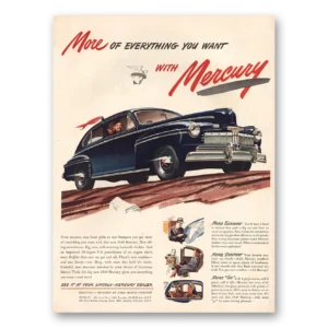 1946 Mercury Print Ad | Rear Bumpers