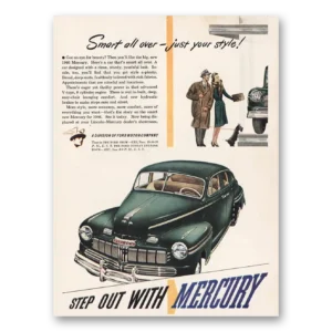 1946 Mercury Print Ad | Smart All Over