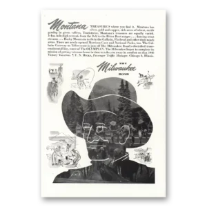 1946 Milwaukee Road Print Ad | Montana