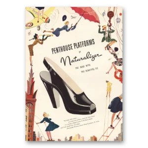 1946 Naturalizer Shoes Print Ad | Penthouse Platforms
