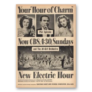 1946 CBS Print Ad | Girl Orchestra