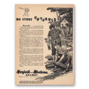 1946 Norfolk and Western Railway Print Ad | Stone Unturned