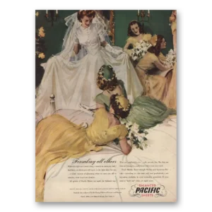 1946 Pacific Sheets Print Ad | Forsaking Others