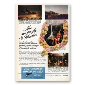 1946 Pan Am Print Ad | Paradise