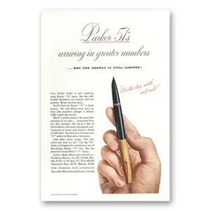 1946 Parker 51 Pen Print Ad | Greater Numbers