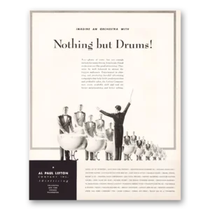 1946 Al Paul Lefton Company Print Ad | Orchestra
