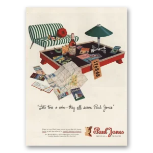 1946 Paul Jones Whiskey Print Ad | Cape Cod
