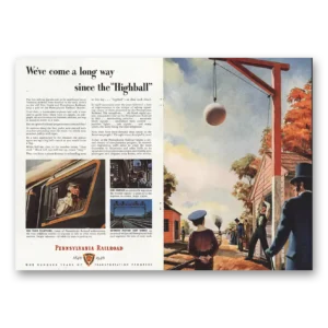 1946 Pennsylvania Railroad Print Ad | Since Highball