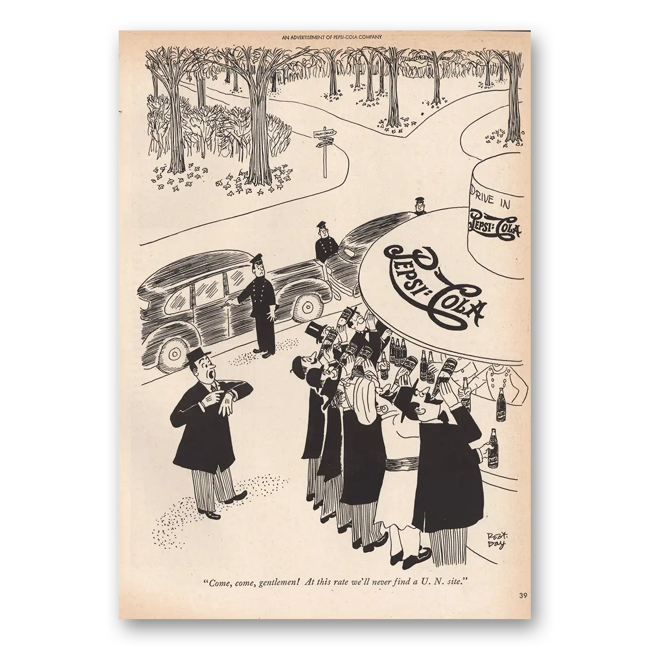 1946 Pepsi Print Ad | Come Come Gentlemen Un Site