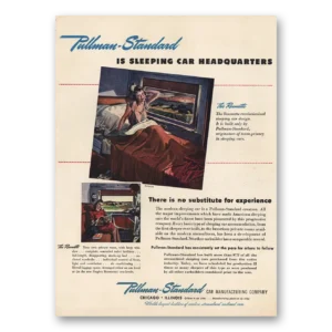 1946 Pullman Print Ad | Sleeping Car