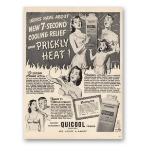 1946 Mennen Quicool Print Ad | Prickly Heat