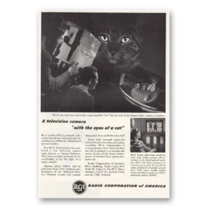 1946 RCA Television Camera Print Ad | Eye Cat
