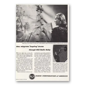 1946 RCA Radio Relay Print Ad | Leapfrog Storms