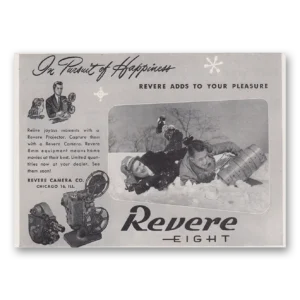 1946 Revere Camera Print Ad | Pursuit Happiness