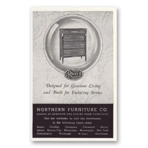 1946 Rway Northern Furniture Print Ad | Chest