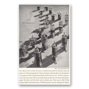 1946 Scott Radio Print Ad | Roll Our Own