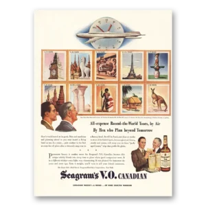 1946 Seagrams VO Whisky Print Ad | Men Who Plan