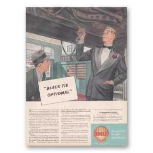 1946 Shell Service Stations Print Ad | Black Tie Optional