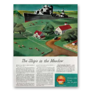 1946 Shell Research Print Ad | Ships Meadow