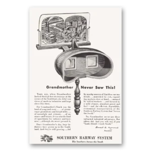 1946 Southern Railway Print Ad | Grandmother